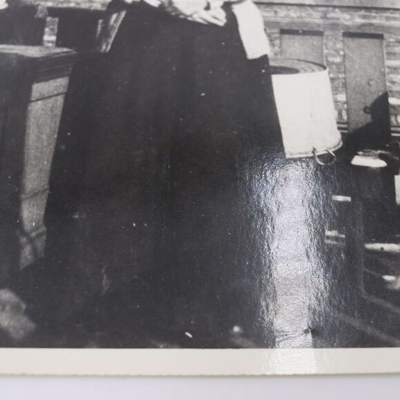 Vintage Photograph Chicago Kedzie & Polk  1905 Old Lady in Dress - Picture 5 of 6